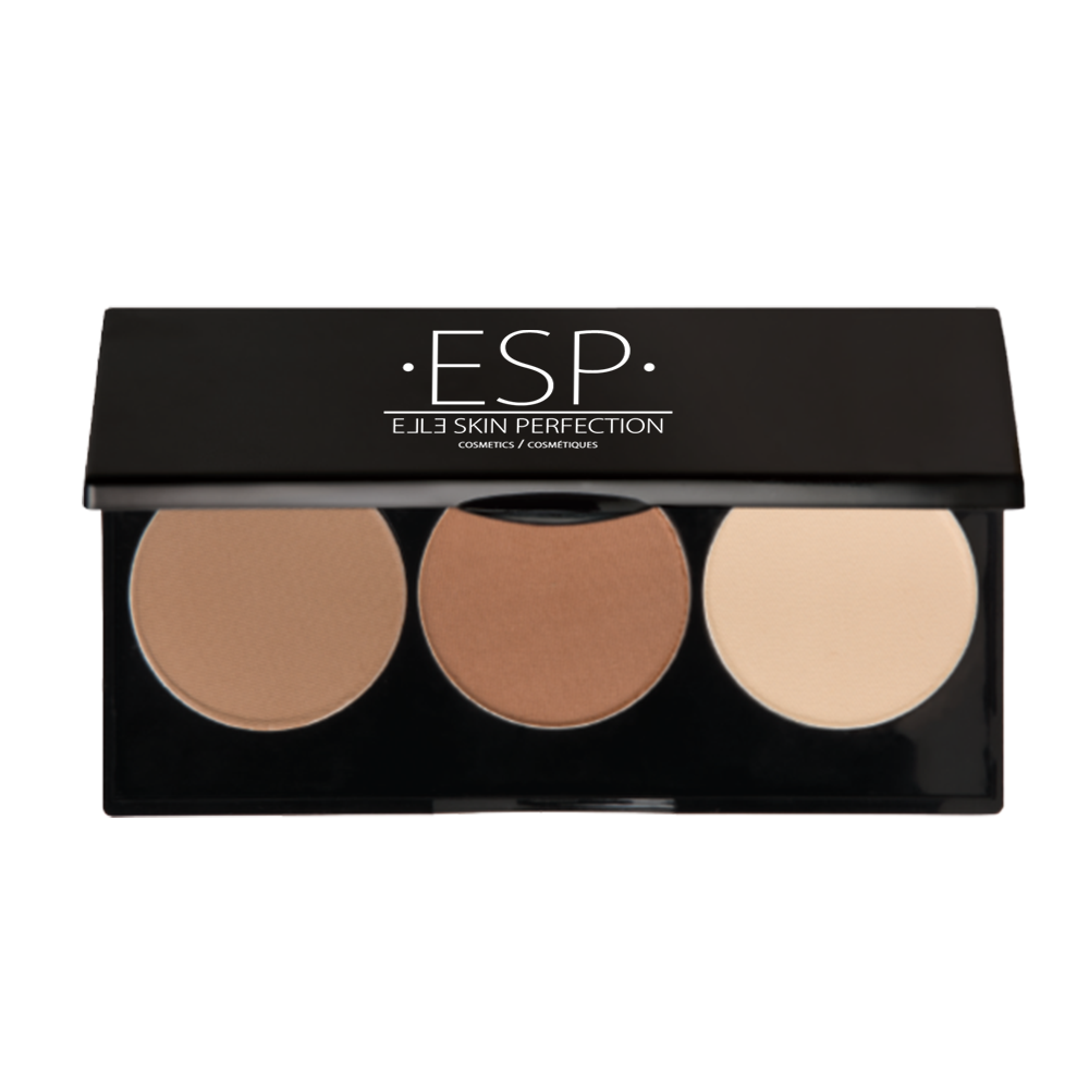 3 Well Contour Powder Pallets